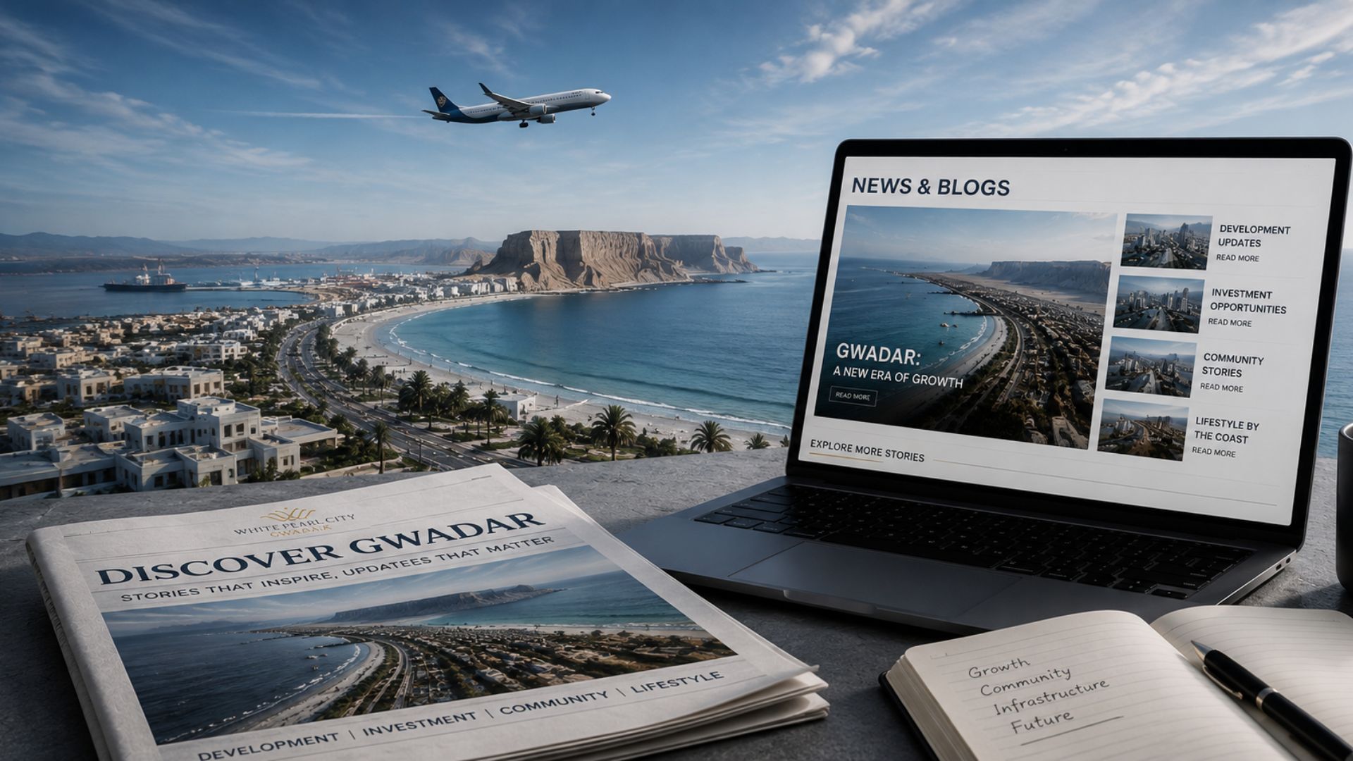 White Pearl City Gwadar, news and stories