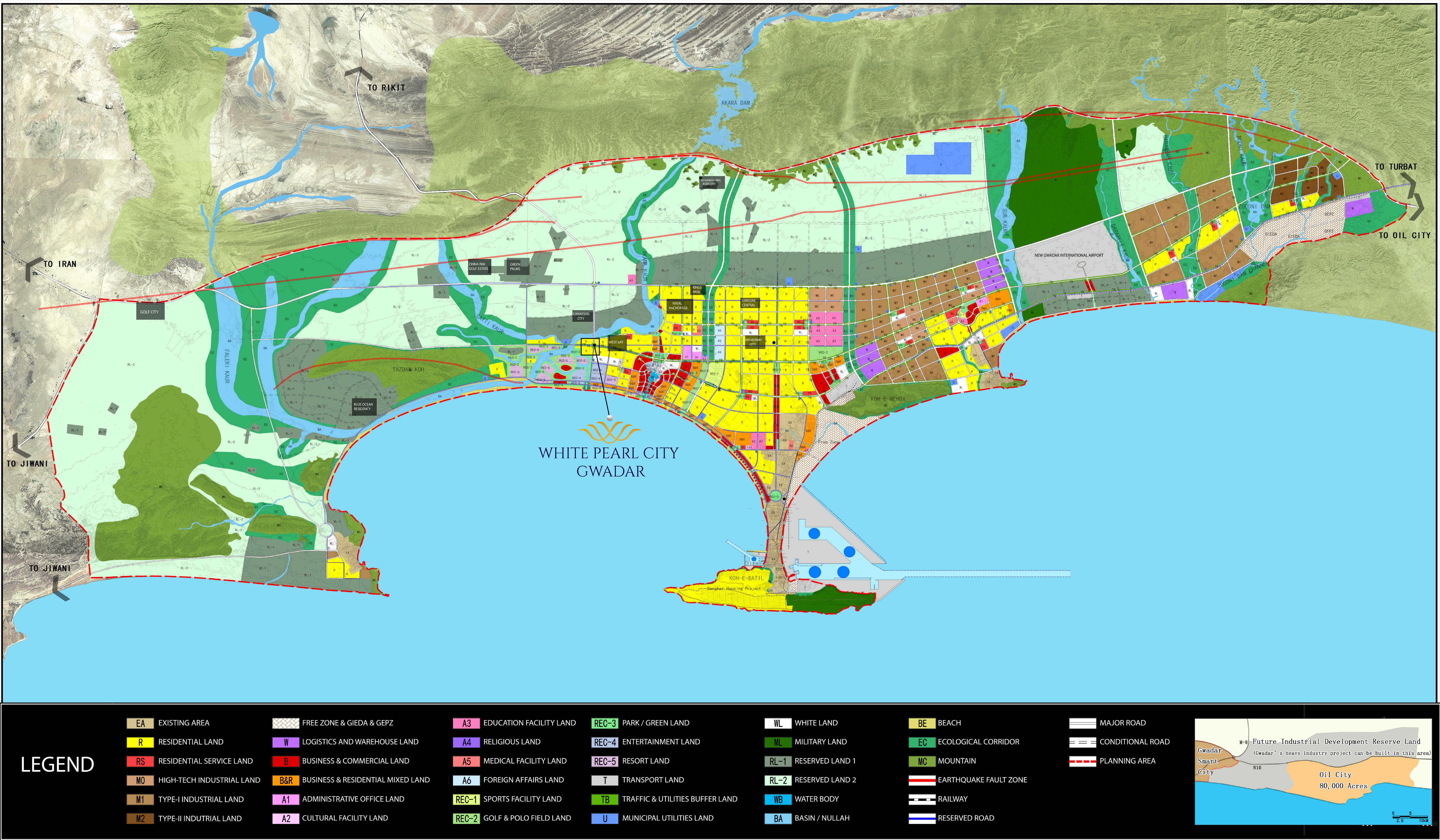 White Pearl City Gwadar official land-use masterplan